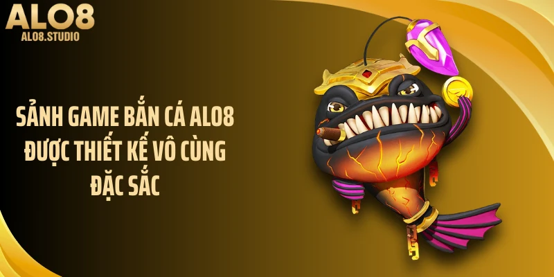 Sảnh game bắn cá ALO8 được thiết kế vô cùng đặc sắc