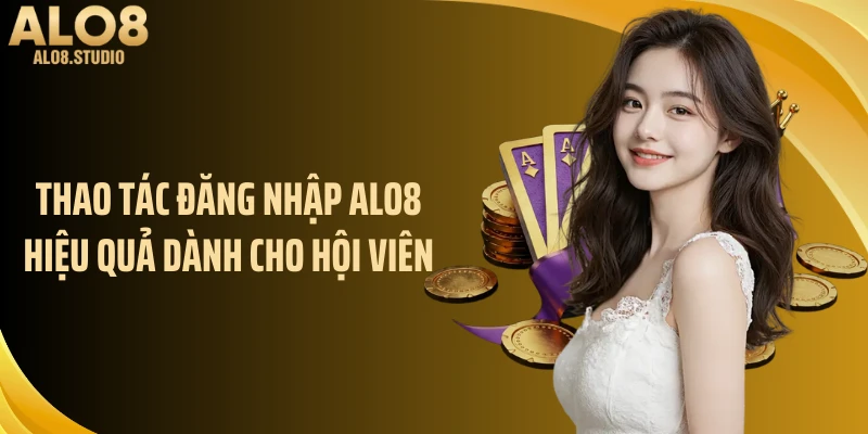 Thao tác đăng nhập ALO8 hiệu quả dành cho hội viên